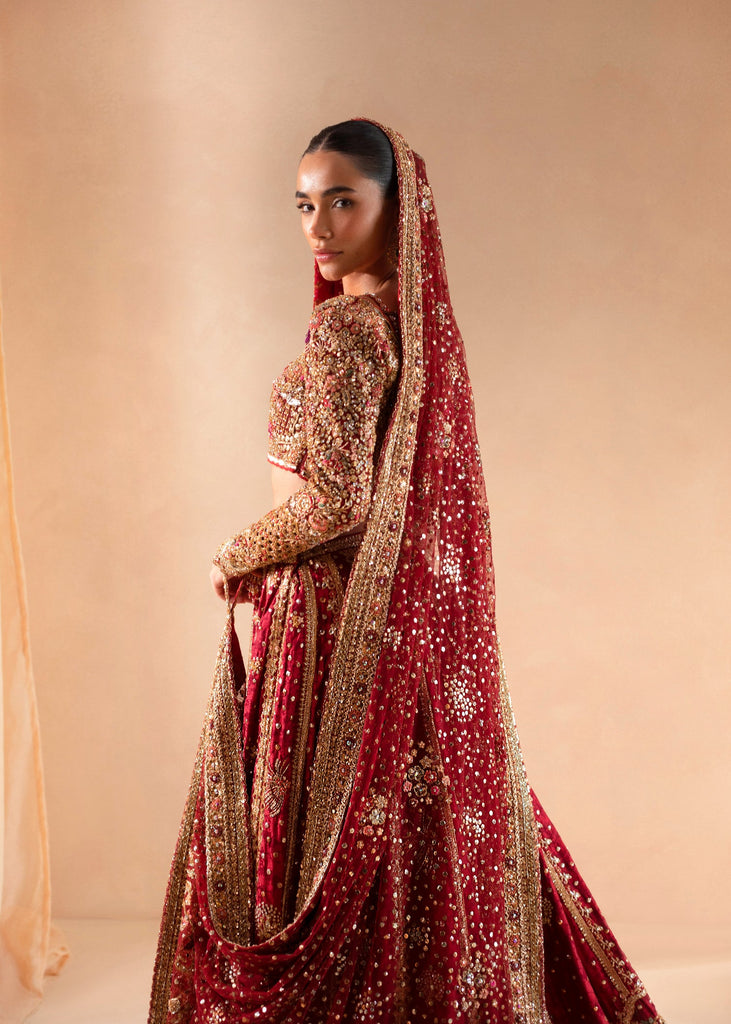 Cherry Red - Choli Tena Durrani