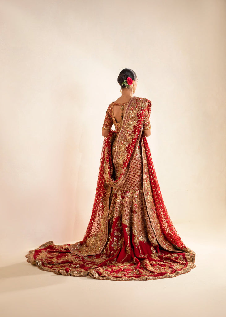 Cherry Red - Choli Tena Durrani