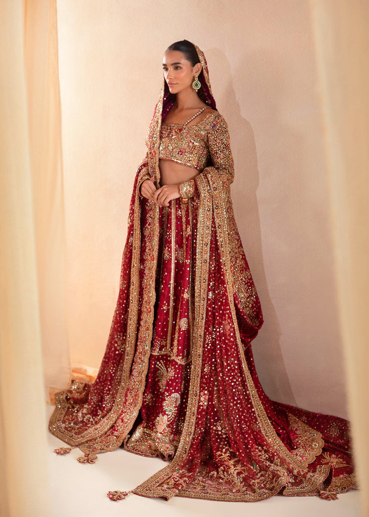 Cherry Red - Choli Tena Durrani